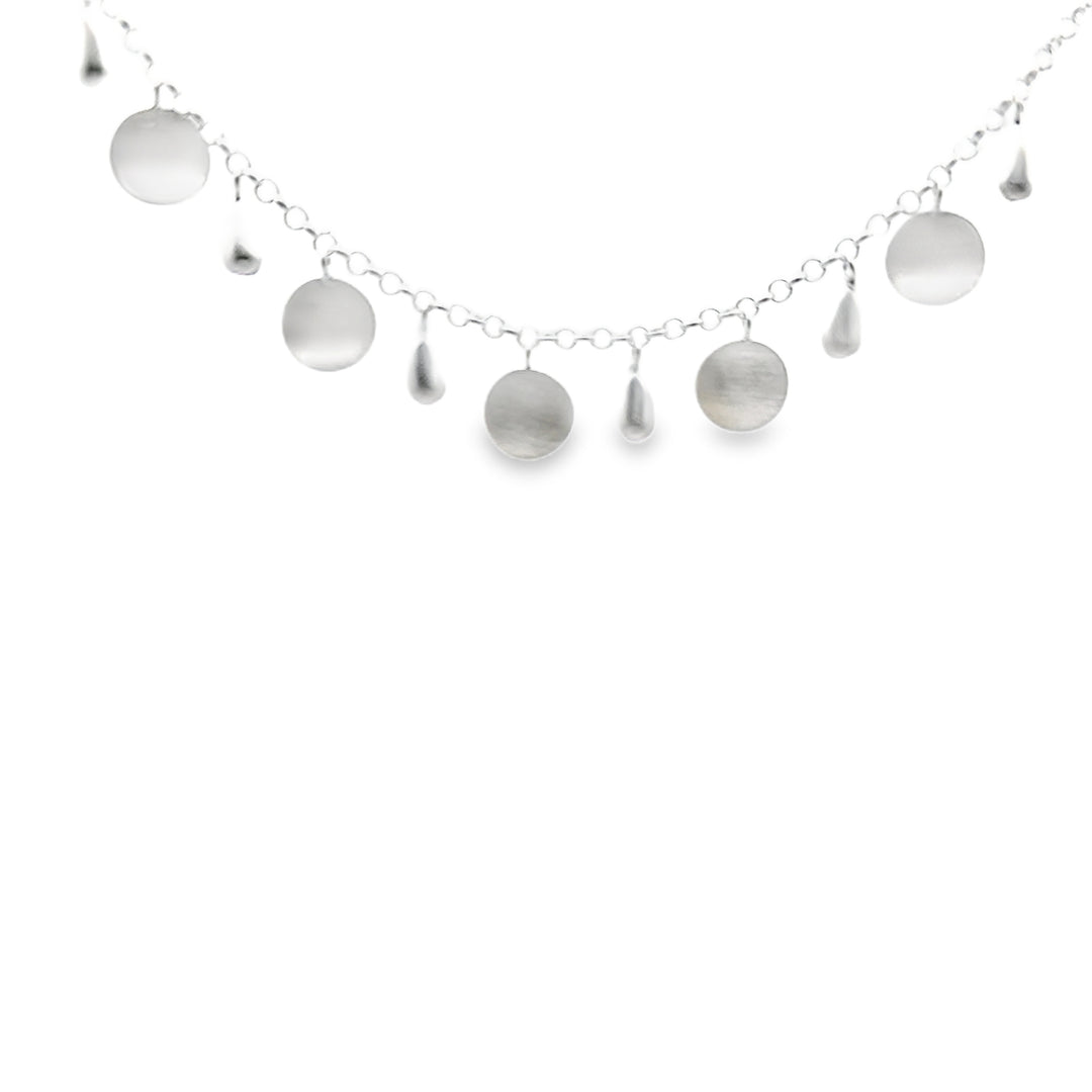 Collier Silber, matt