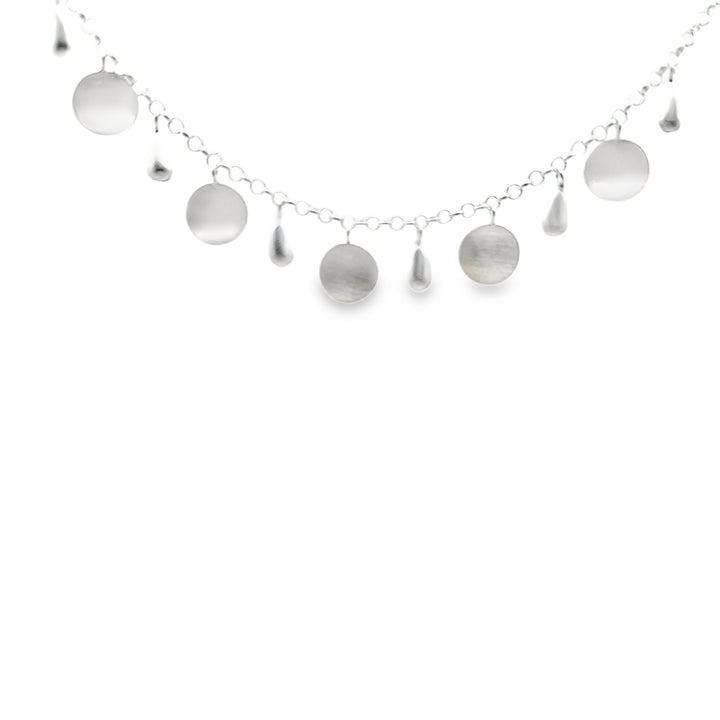 Collier Silber, matt