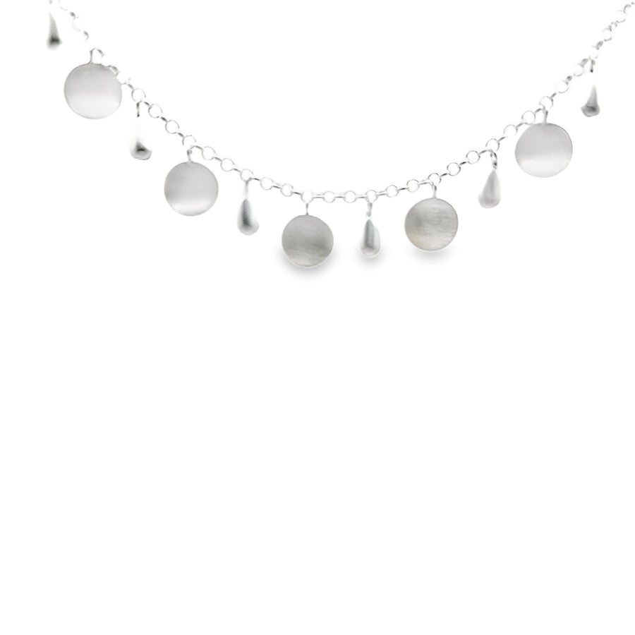 Collier Silber, matt