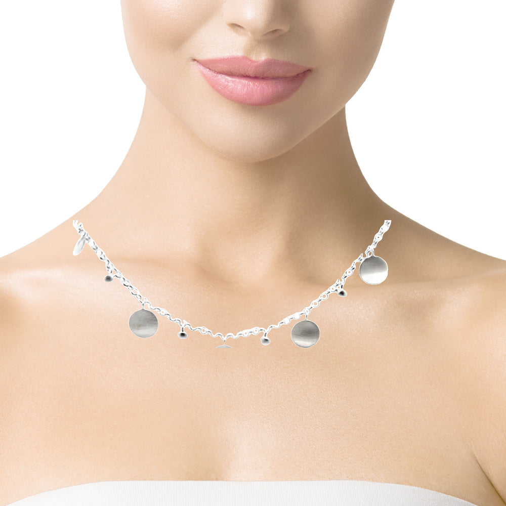 Collier Silber, matt