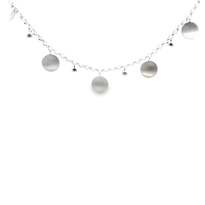 Collier Silber, matt