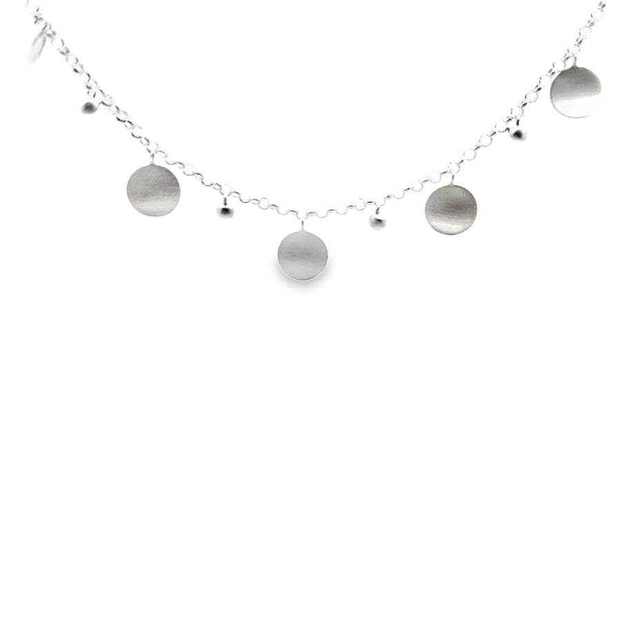 Collier Silber, matt