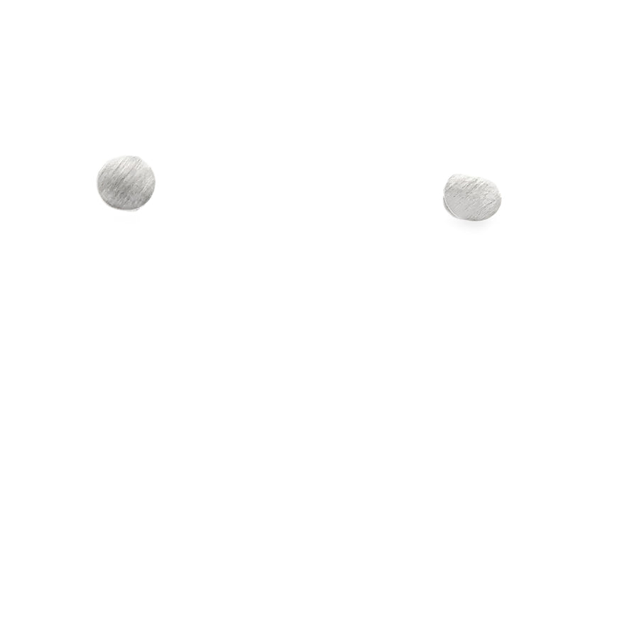 Silber Ohrstecker, matt