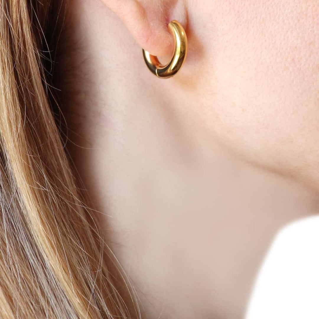 EARRING BASIC AROS ROUND 4X10MM SHINNY