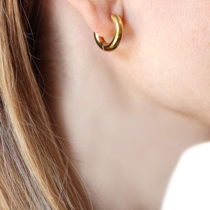 EARRING BASIC AROS ROUND 4X10MM SHINNY