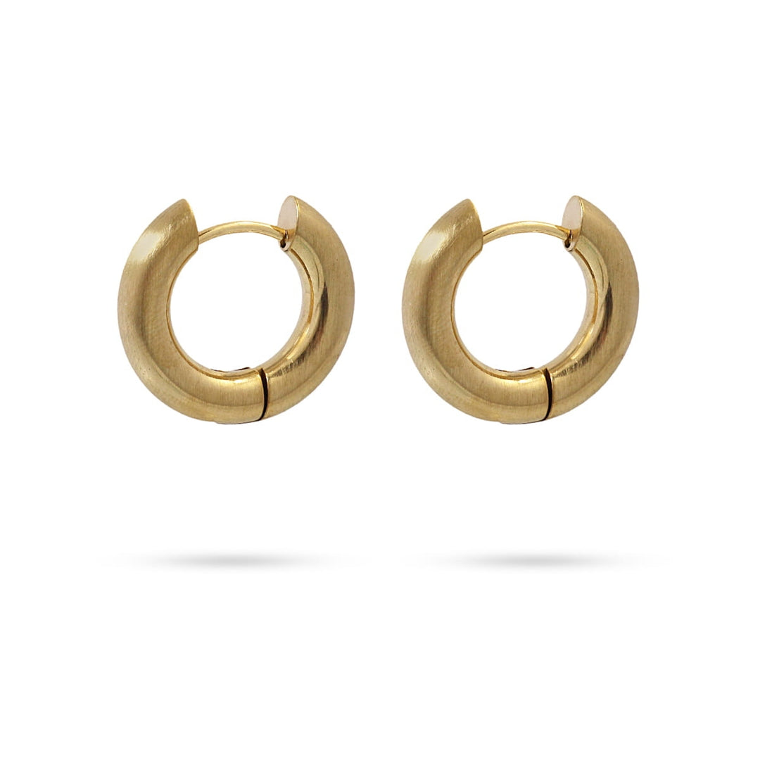 EARRING BASIC AROS ROUND 4X10MM MATTE