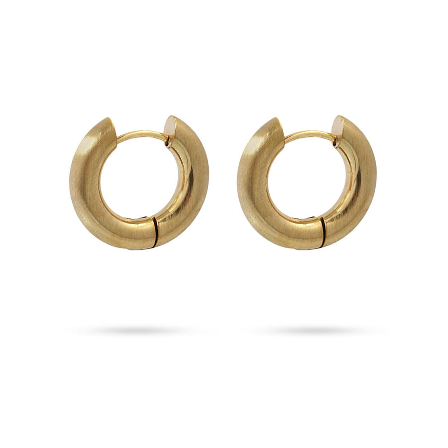 EARRING BASIC AROS ROUND 4X10MM MATTE