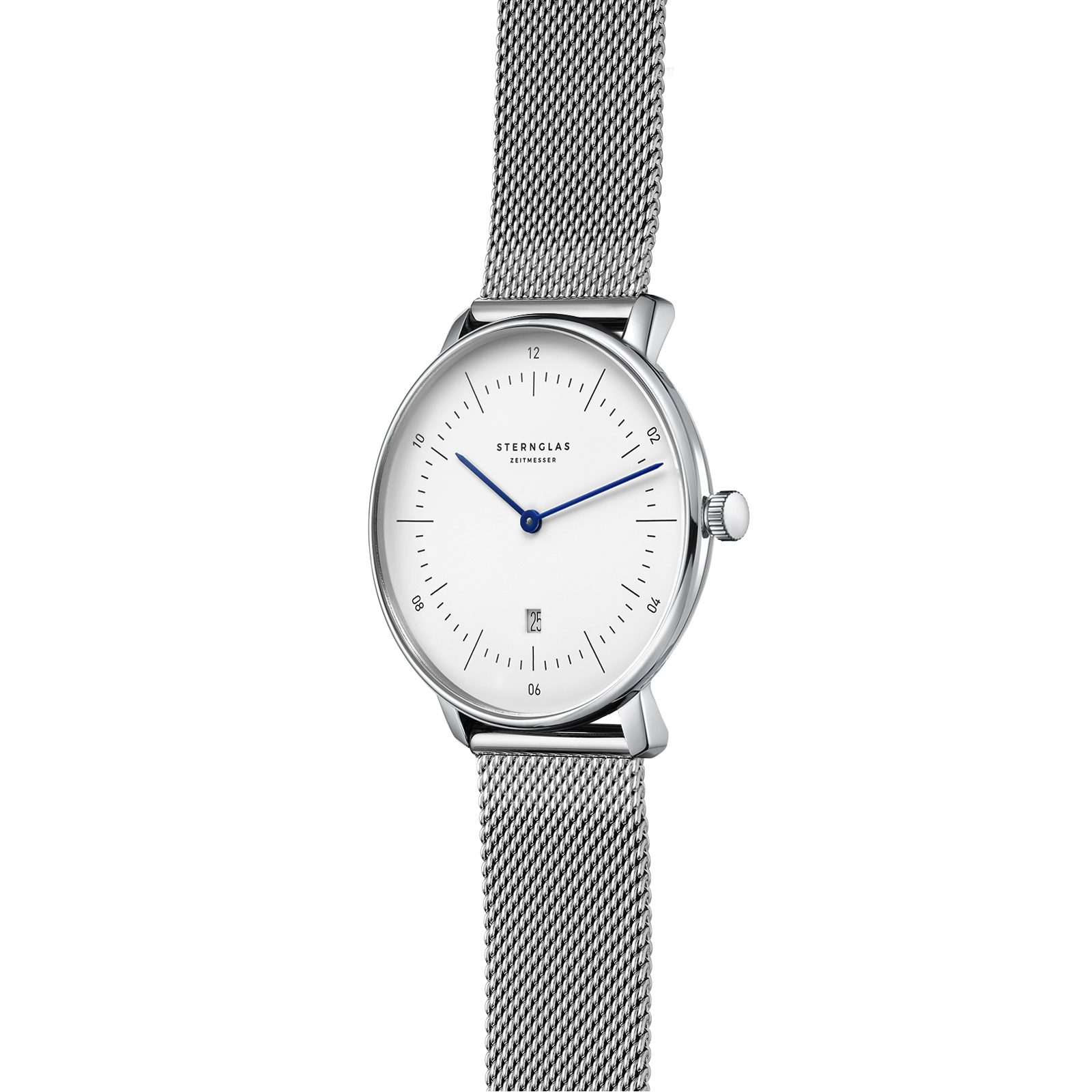 Naos xs weiss silber / Milanese - 33 mm Quarz