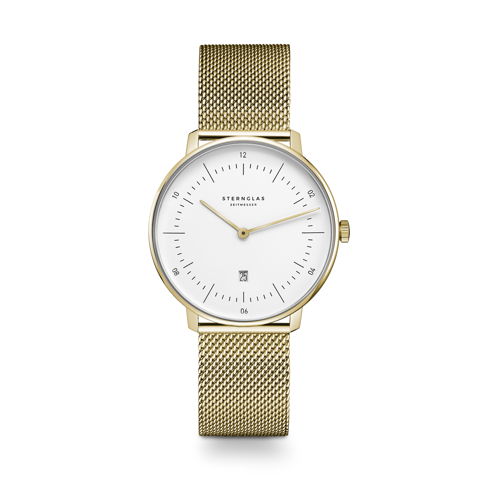 Naos xs weiss gold / Milanese - 33 mm Quarz