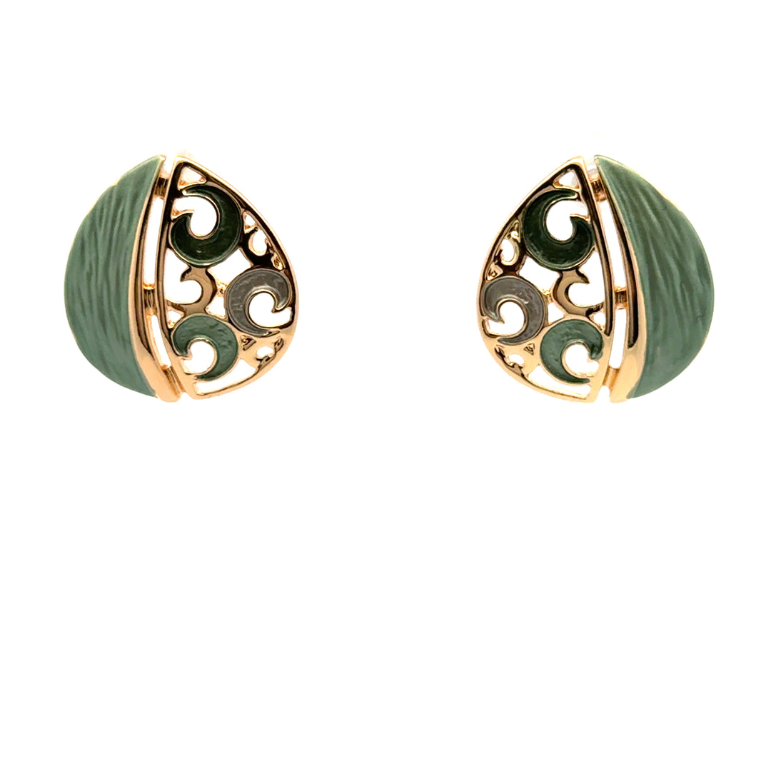 Orecchini goccia ricciolo Bonsai