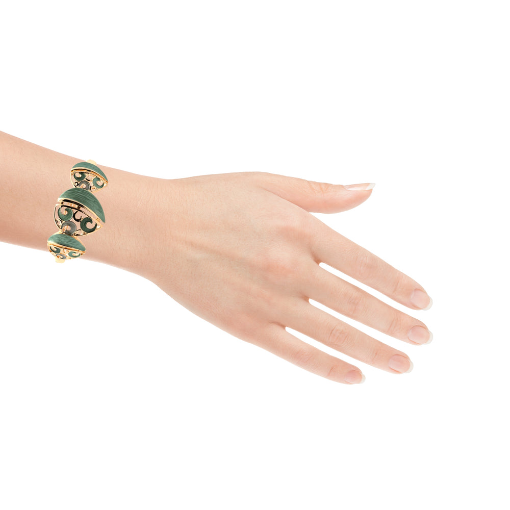 Bracciale elastico goccia ricciolo Bonsai