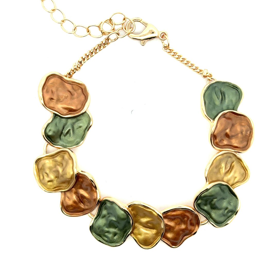 Bracciale catenella patchwork Foliage