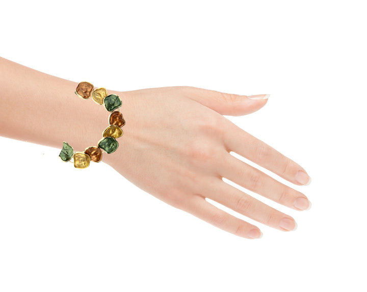 Bracciale catenella patchwork Foliage