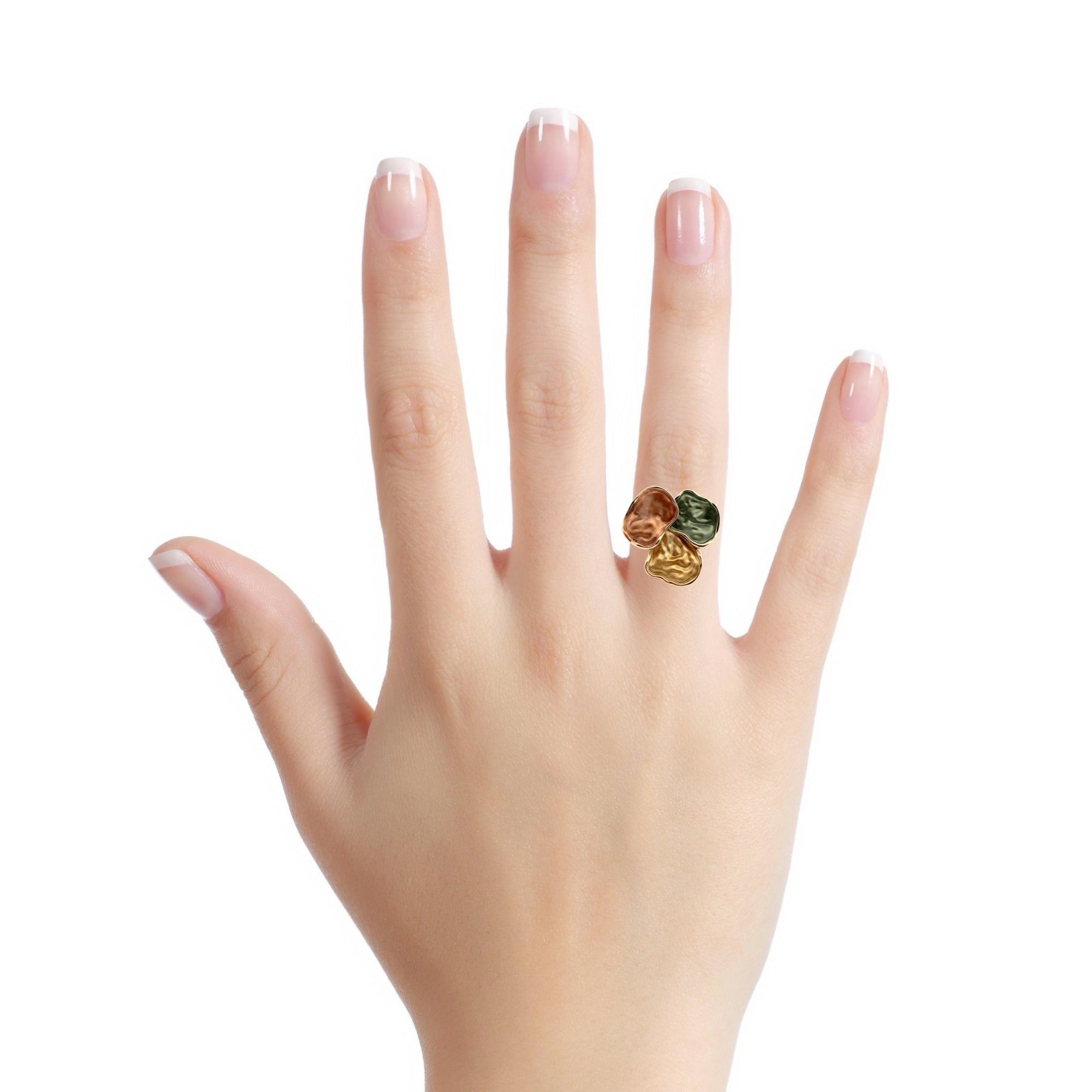 Anello elastico patchwork Foliage