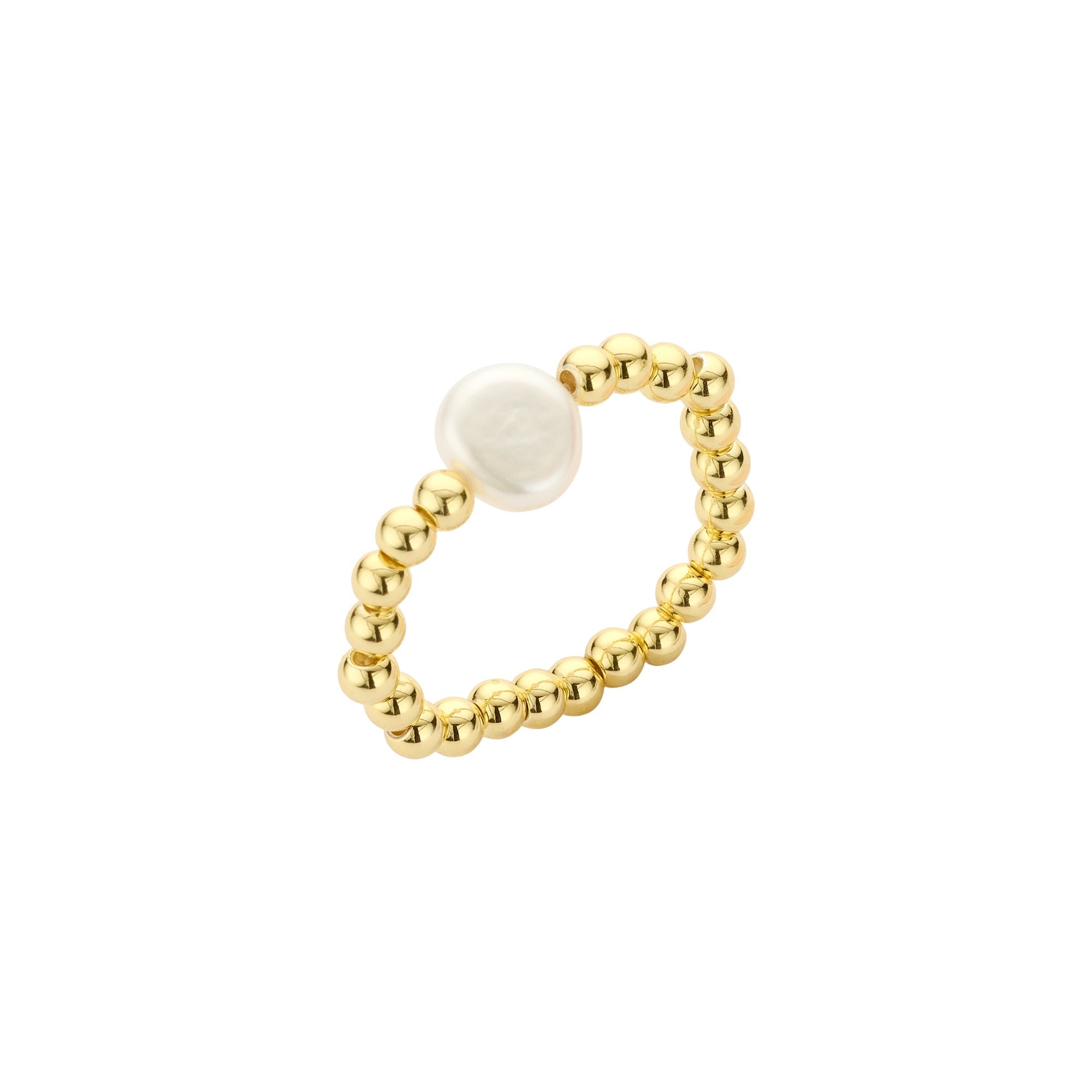 Ring elastisch mit Süsswasserperle Biba