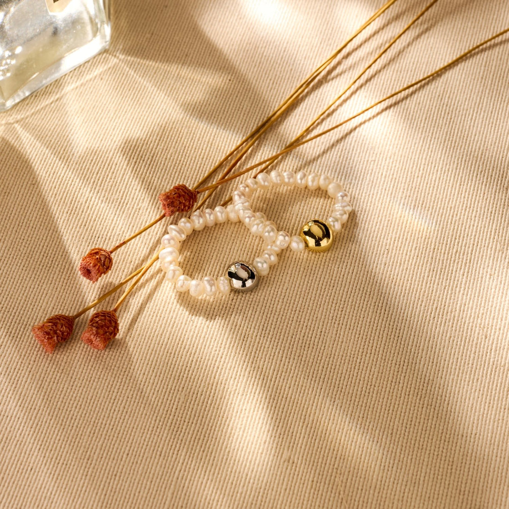 Ring Süsswasserperle elastisch Biba