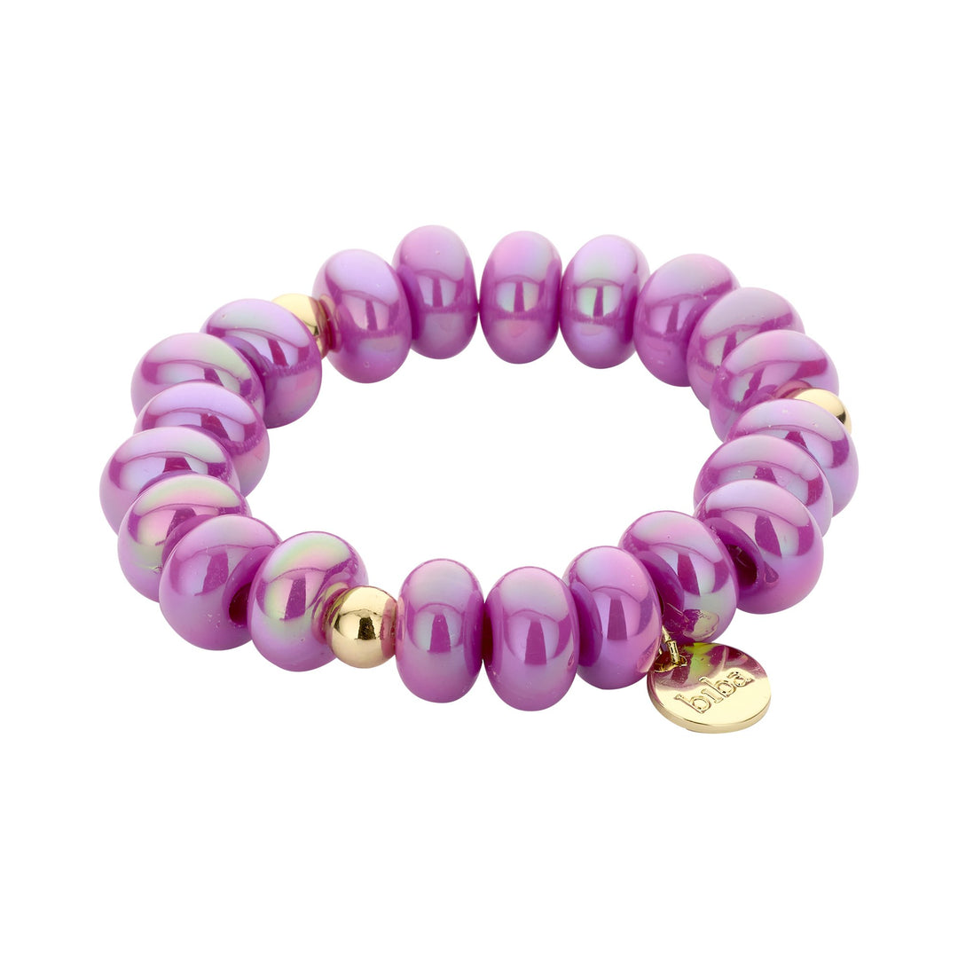 Armband elastisch mit Donuts Kunstperlen