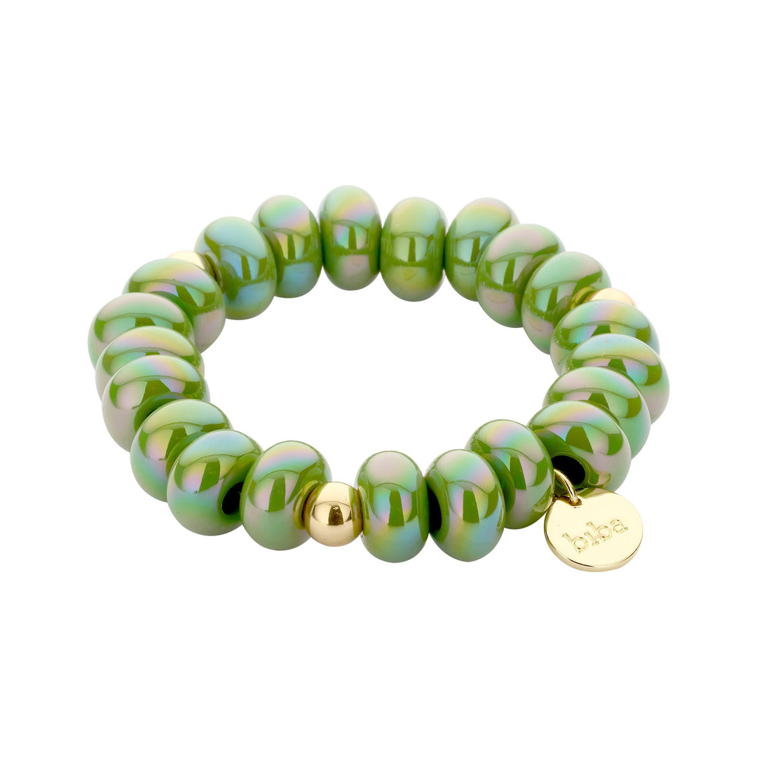 Armband elastisch mit Donuts Kunstperlen