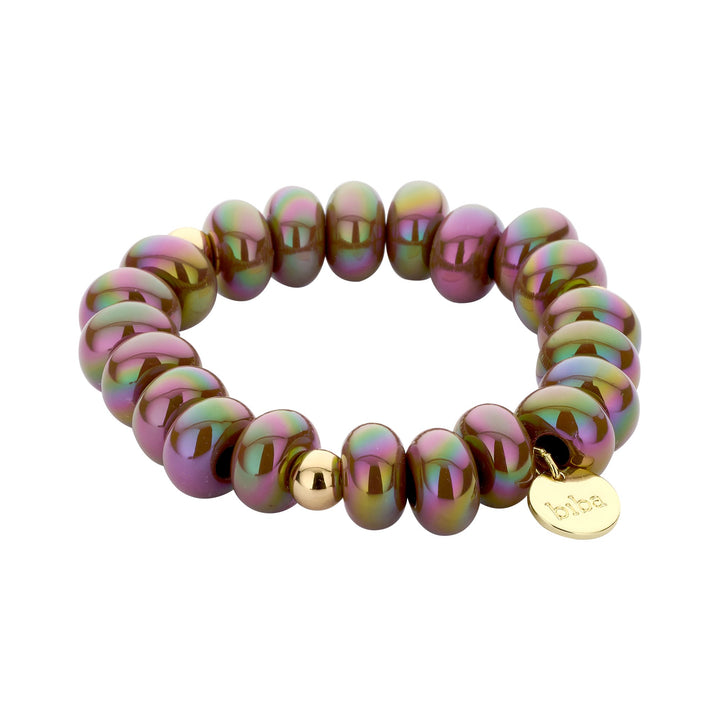 Armband elastisch mit Donuts Kunstperlen