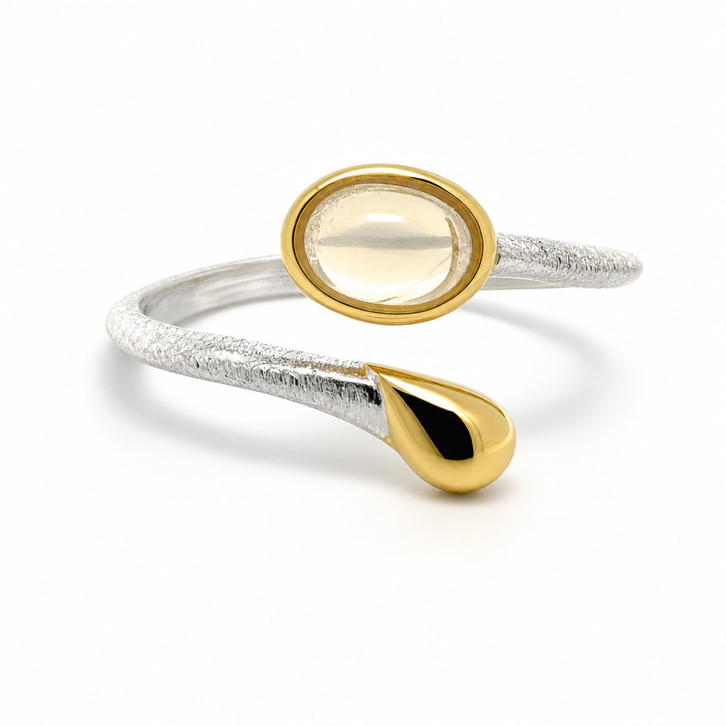 Silber Ring mit Opal, Gr. 56