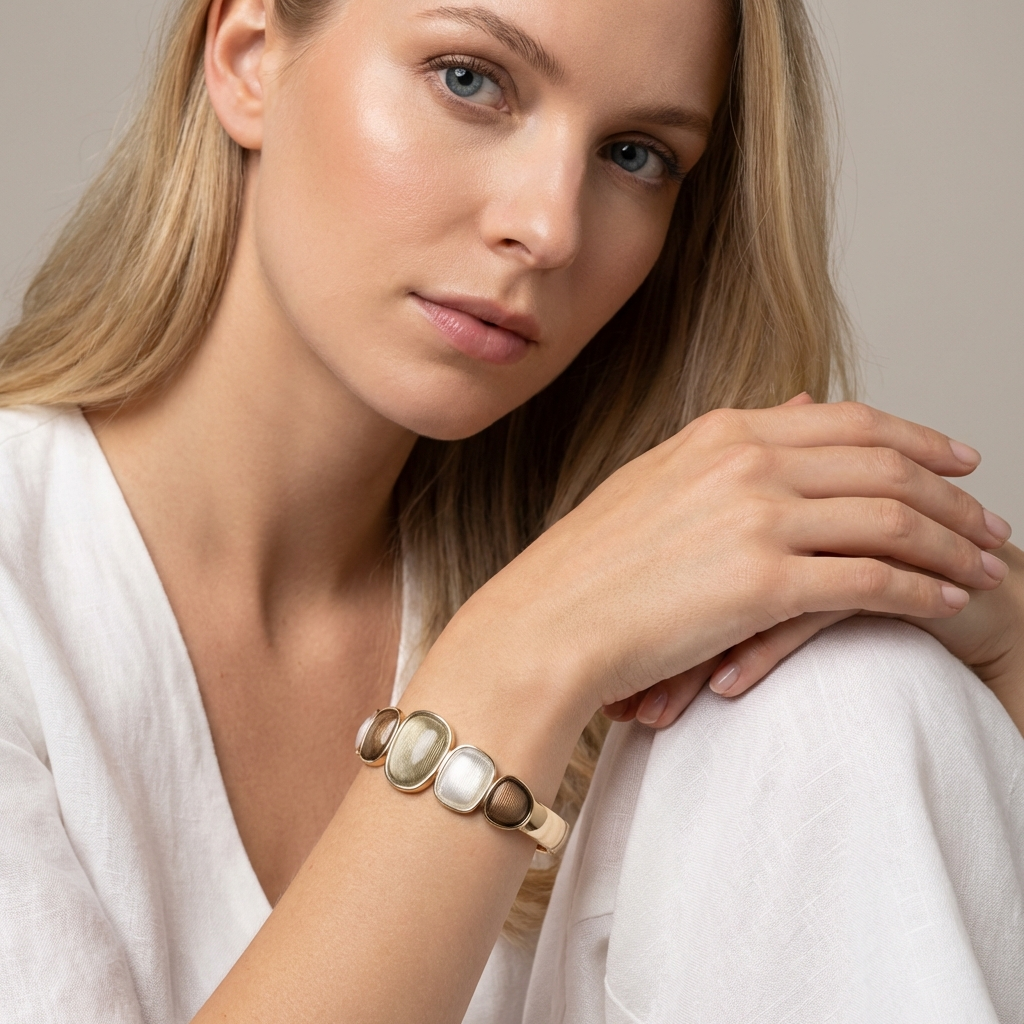 Bracciale elastico square Sahara