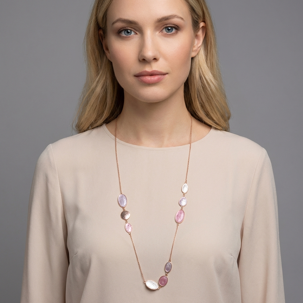 Collana lunga ovali Dalia
