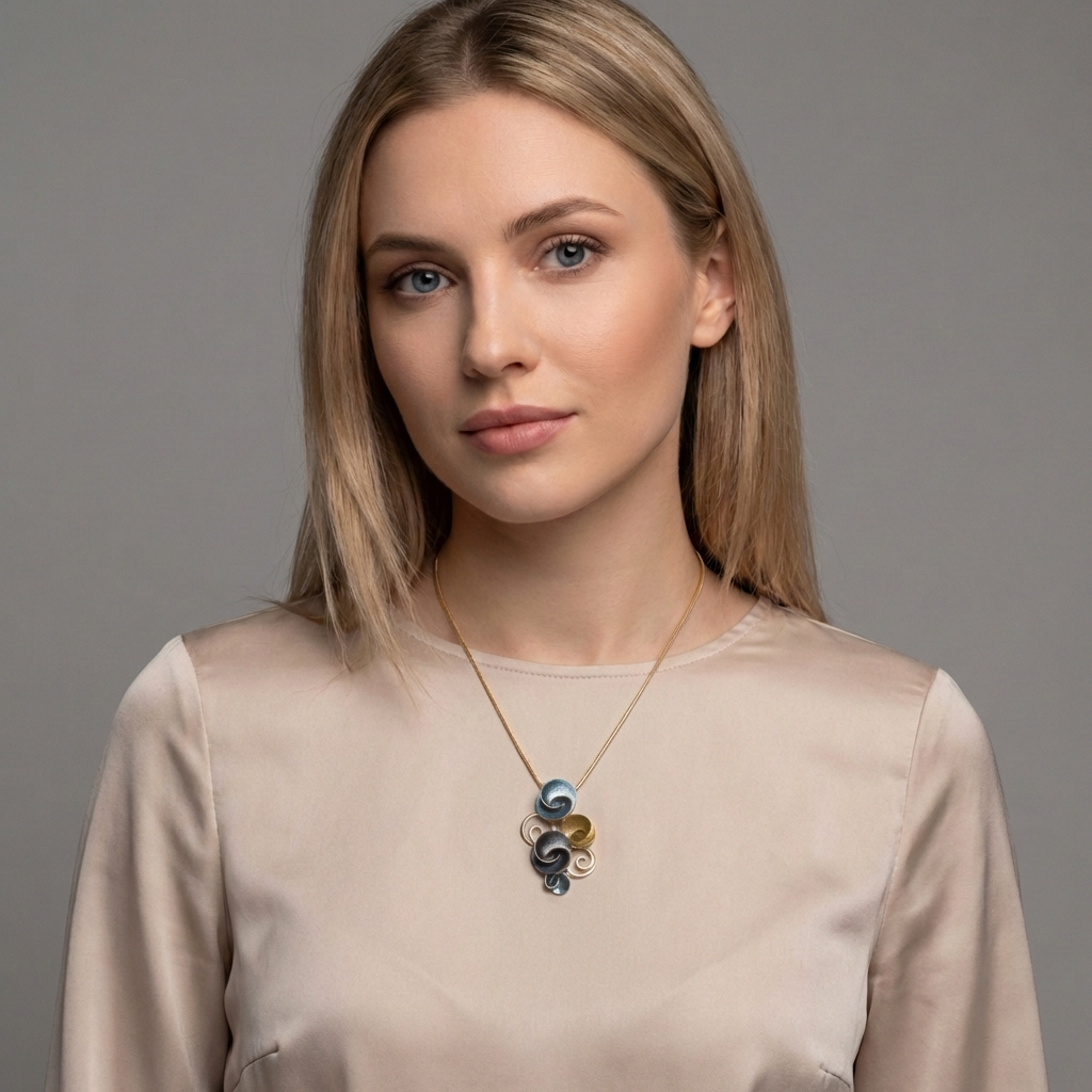 Collana snake conchiglie Damasco