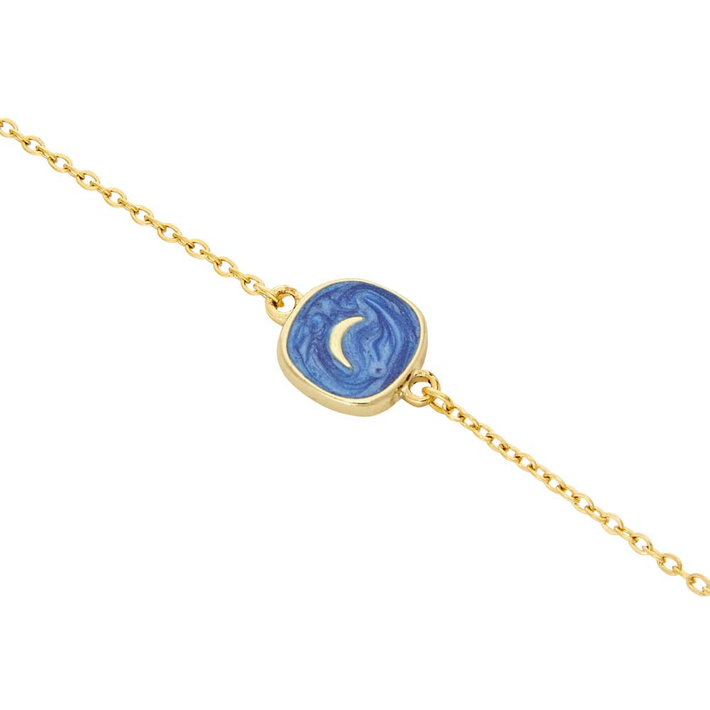 Armband - "little stories" - goldfarben - Mond