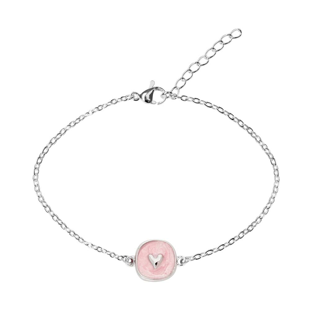 Armband - "little stories" - silberfarben - Herz