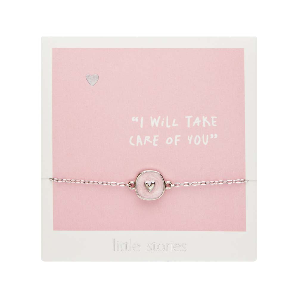 Armband - "little stories" - silberfarben - Herz
