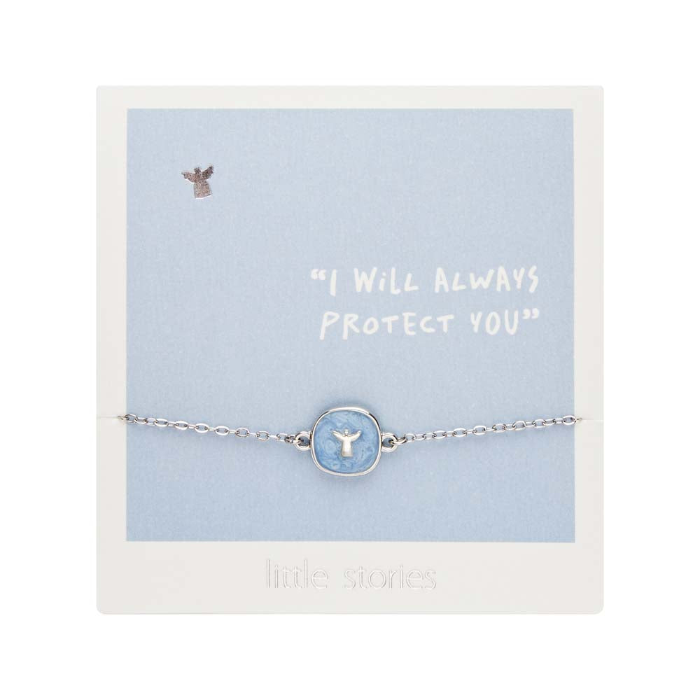 Armband - "little stories" - silberfarben - Engel