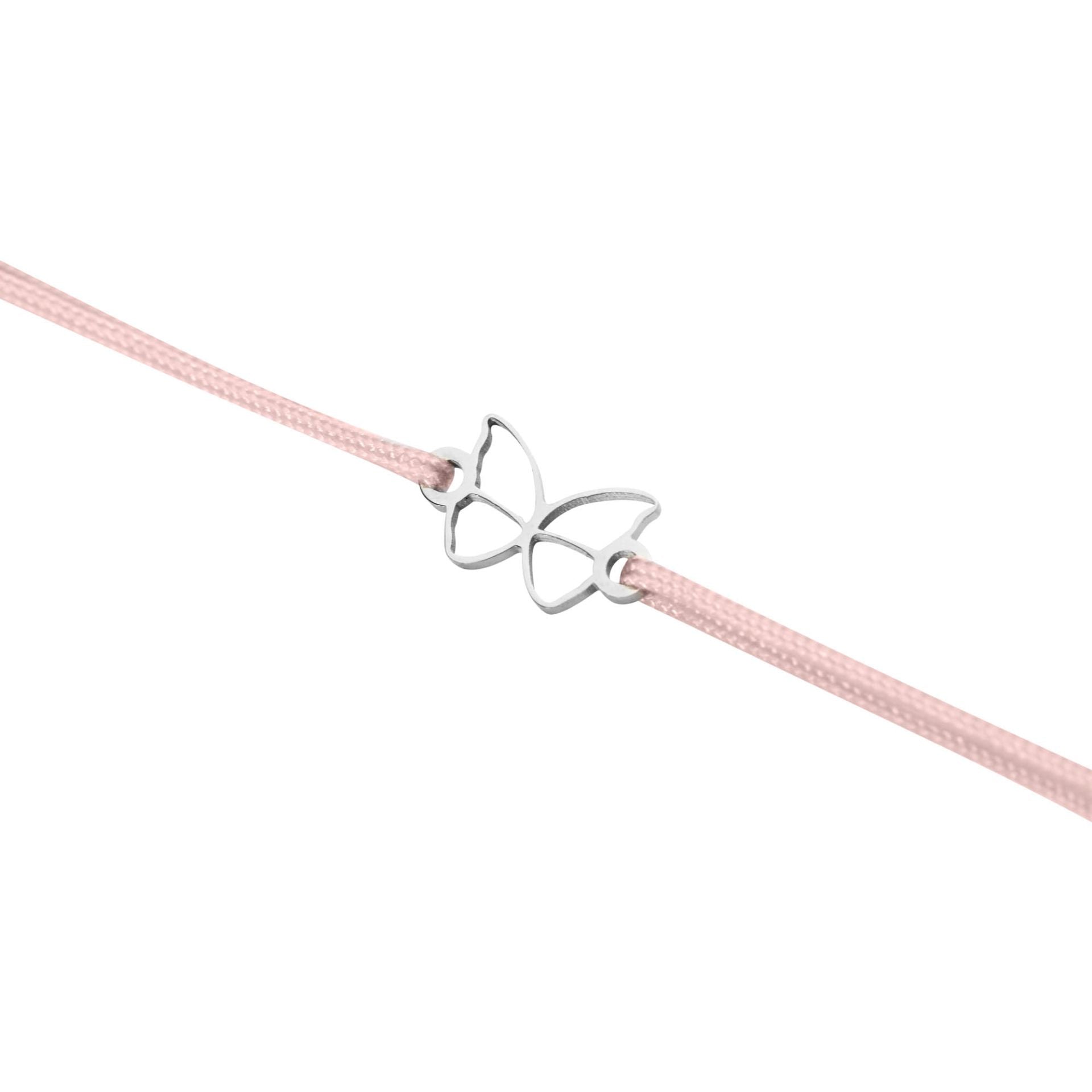 Armband - "wish giver" - Edelstahl - Schmetterling