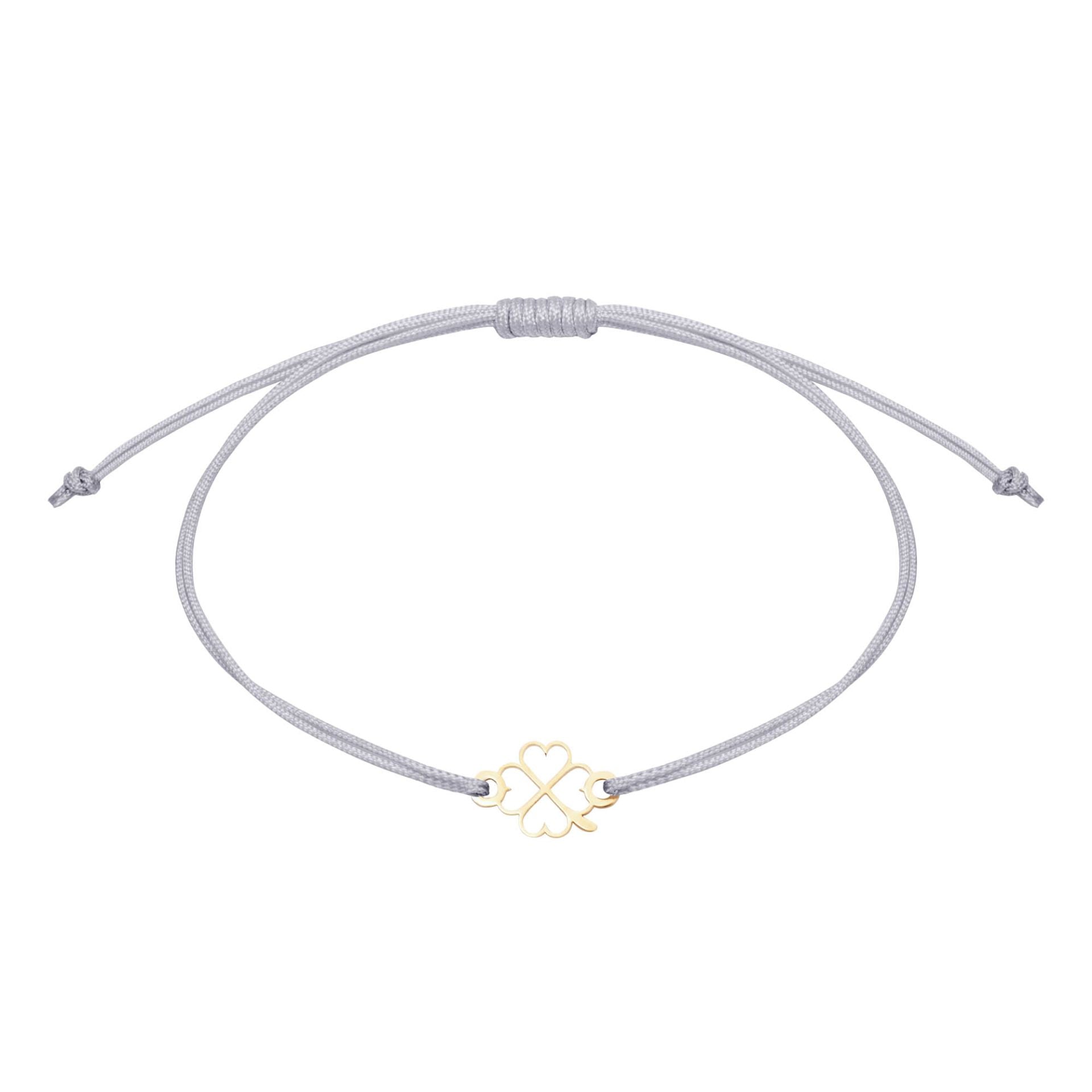 Armband - "wish giver" - vergoldet - Kleeblatt