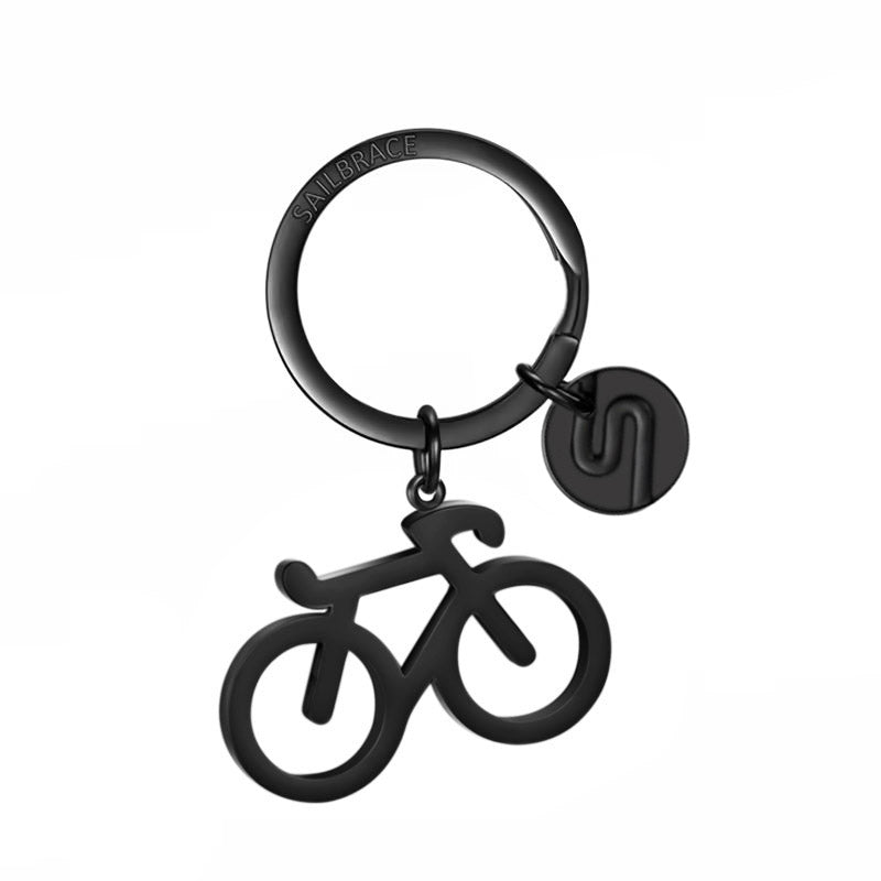 BLACK BIKE KEYCHAIN