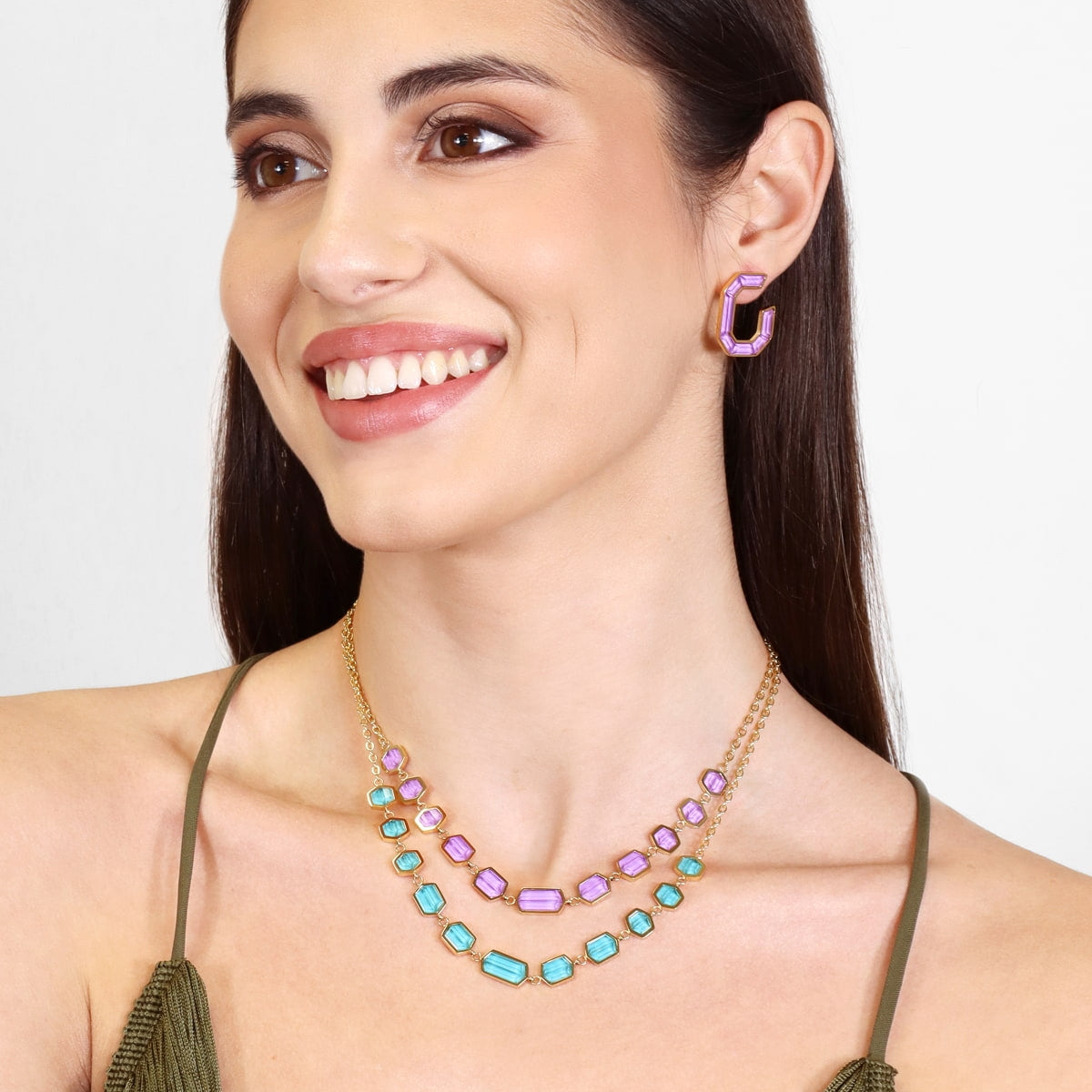 SUNFLOWERS GLEAM SS26 NECKLACE MODEL 5