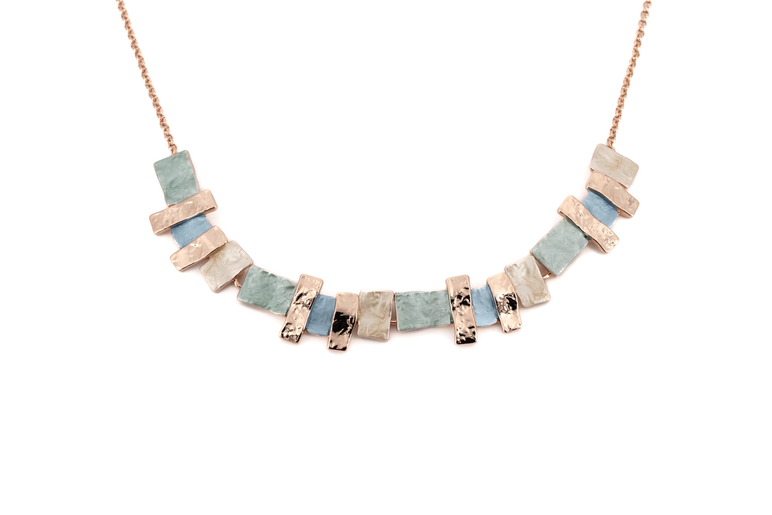 Collana catena corta zama multi barrette