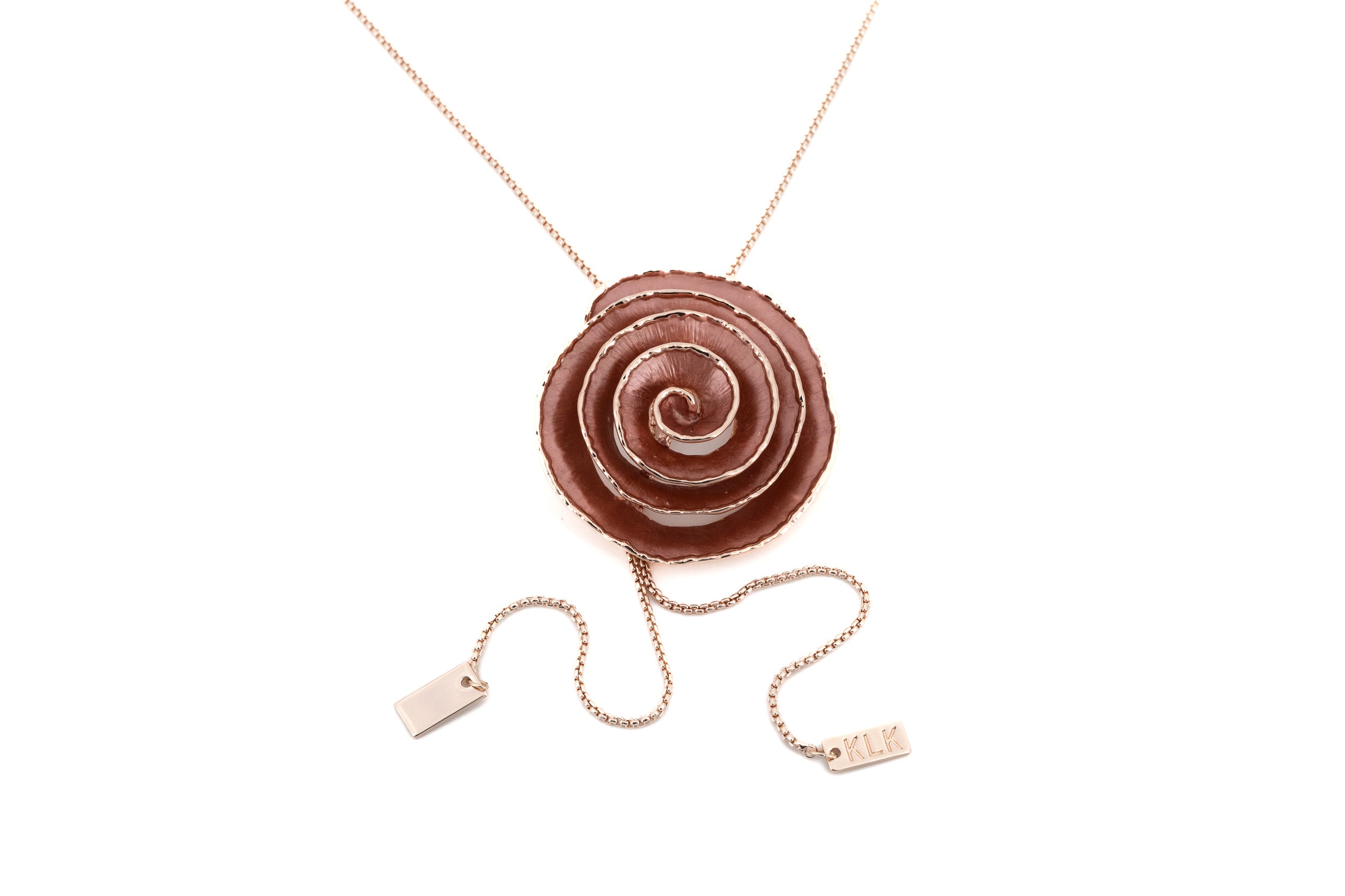 Collana catena saliscendi zama spirale