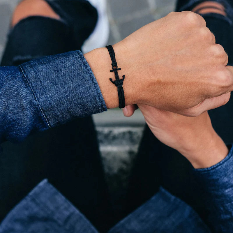 COAL ANCHOR BRACELET