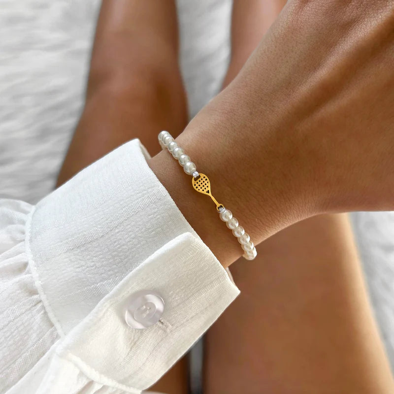 PEARL ROSE TENNIS CHAIN BRACELET