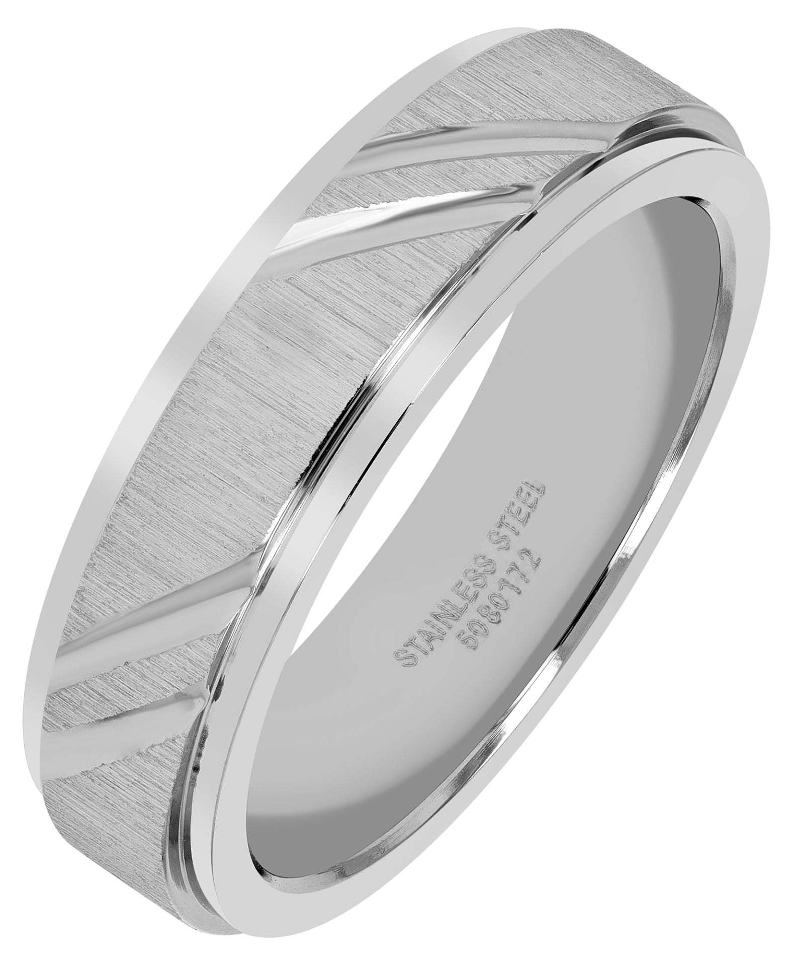 "Sincere Devotion" Herren Partnerring, Edelstahl, gebürstet/poliert