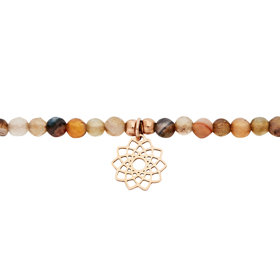 Armband - "nature love" - Achat - rosévergoldet - Blüte
