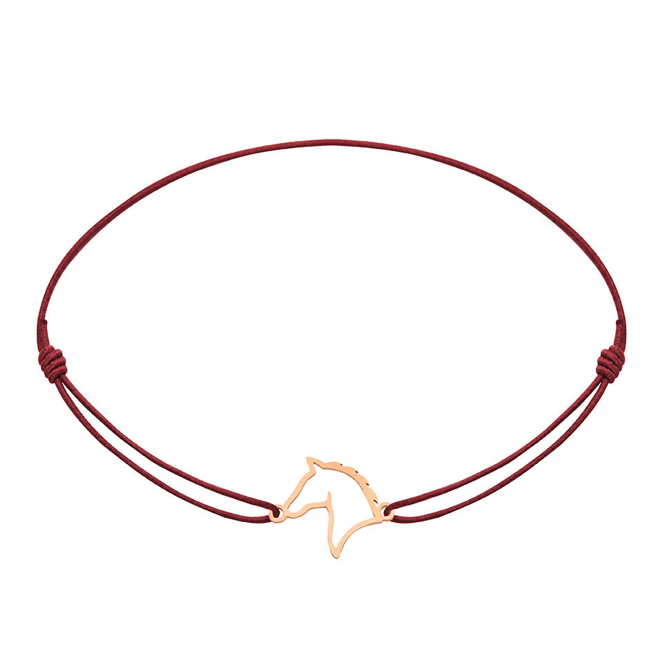 Armband - "little companion - rosévergoldet - Pferd