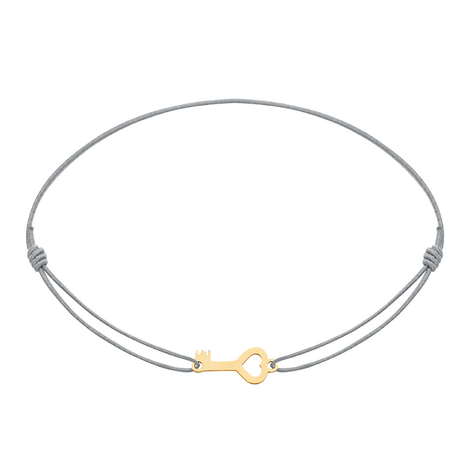 Armband - "little companion - vergoldet - Schlüssel