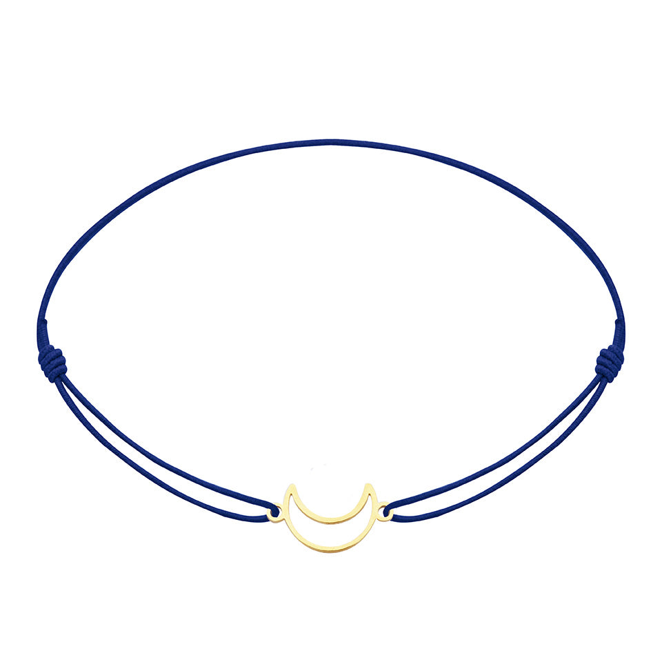 Armband - "little companion - vergoldet - Mond
