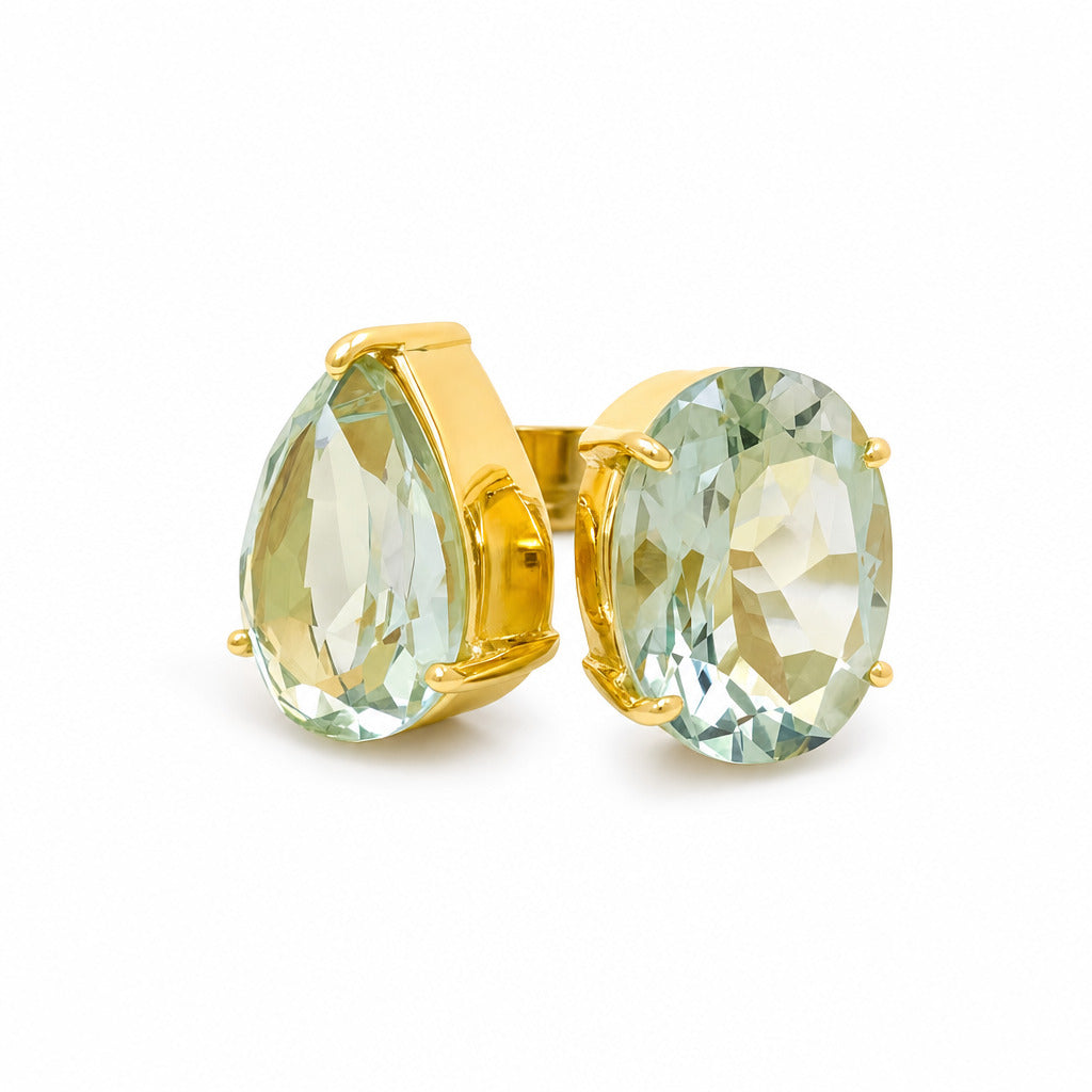 Cocktail Ring, Prasolith - Gr. 58