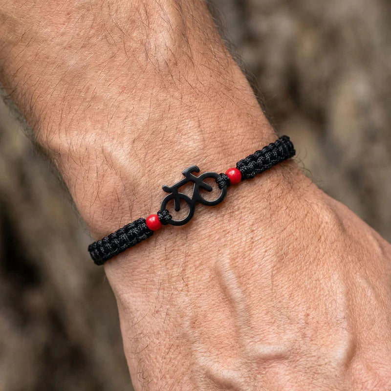 LA ROJA BIKE BRAIDED BRACELET