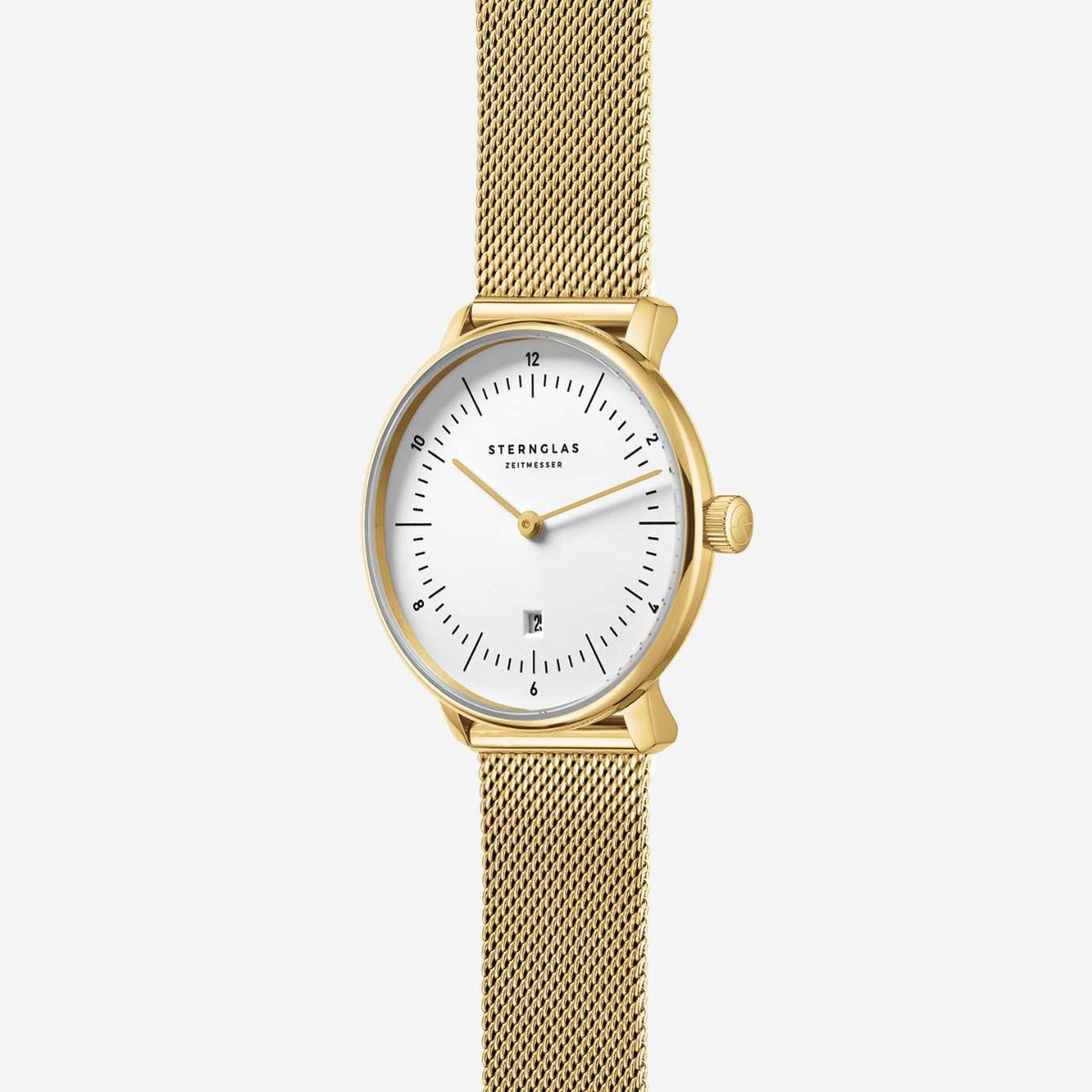 Naos XS weiß gold / Milanaise 16 gold