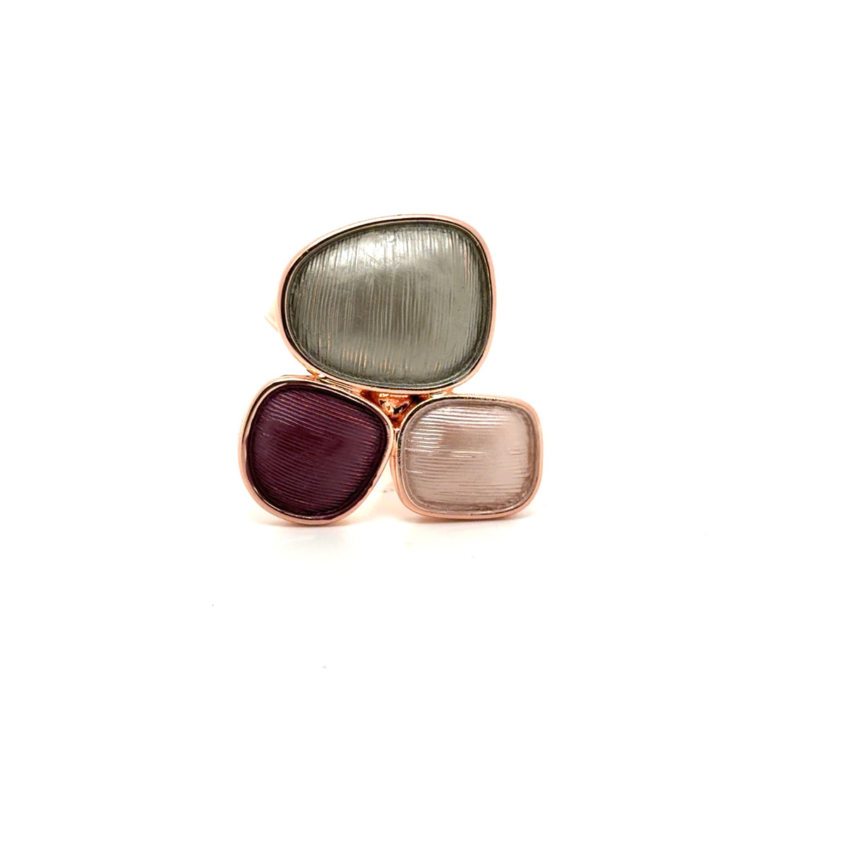 Anello regolabile square Peonia (min 2)