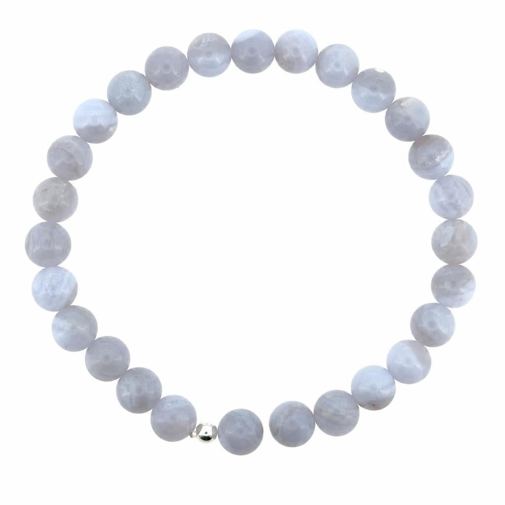 Chalcedon elastisches Armband