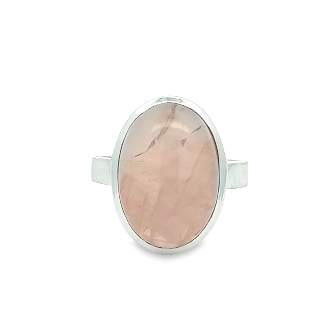 Rosenquarz Ring Gr. 59